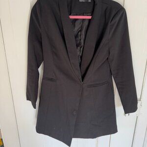 Boohoo Black Sexy Blazer Dress